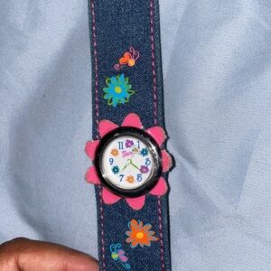 Barbie Denim Jean Flower stainless steel Watch Y2K school